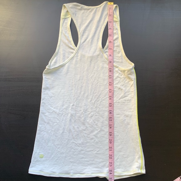 Lululemon Athletica Light Yellow Racerback Athletic Lightweight Tank Top size S - Picture 7 of 9